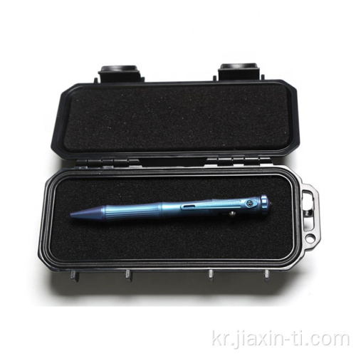 Fidget 스피너가있는 생존 볼 포인트 티타늄 볼트 펜